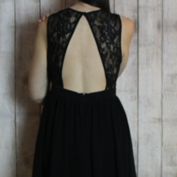 LBD with Lace Top and Open Back - Picture 10 of 10
